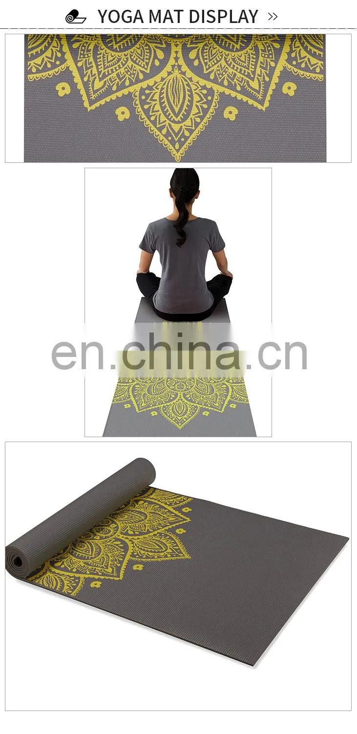 wholesale exercise folding anti slip rubber floating gym printed gymnastics mats