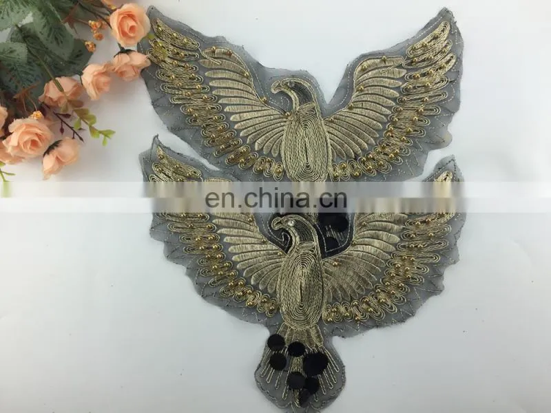 fashion design double side patch with colorful sequin