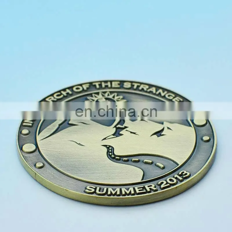Customized deisgn coin metal brass craft