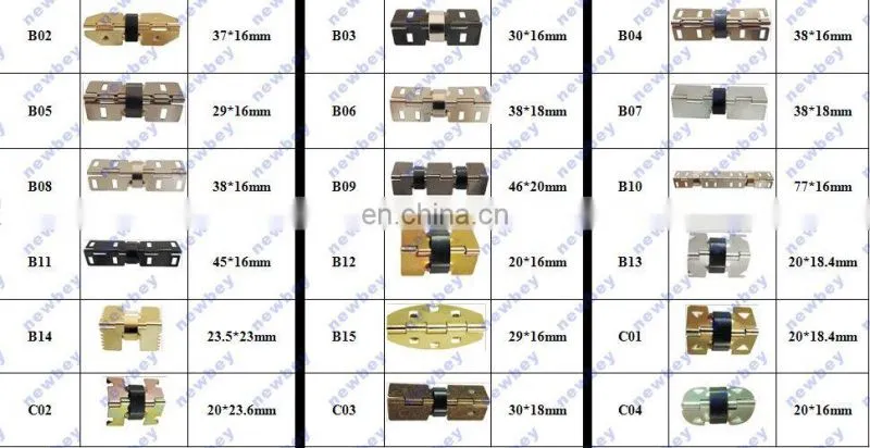 Factory Selling Yellow Gift Box Spring Hinges A10 in 29*20mm