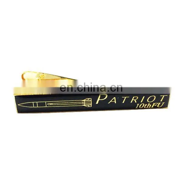 Copper stamped soft enamel tie bar manufacturer