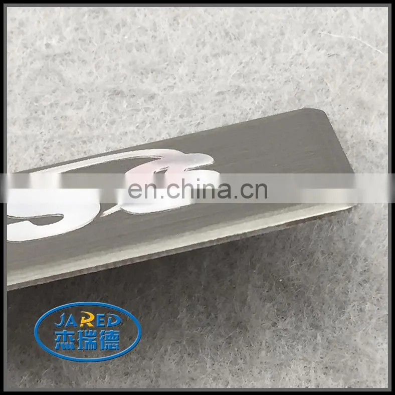 custom metal embossed aluminum nameplate label for appliance