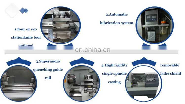 CK6140 small cnc lathe machine for metal tool