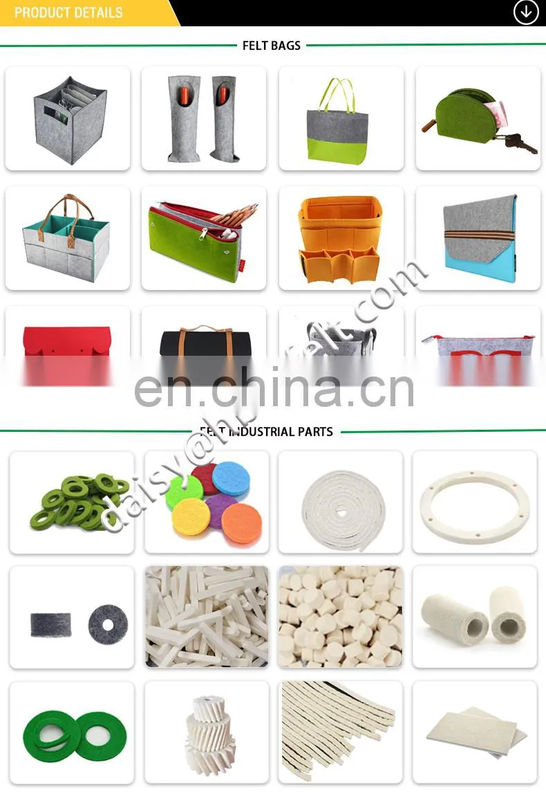 absorbent water and oil wool felt