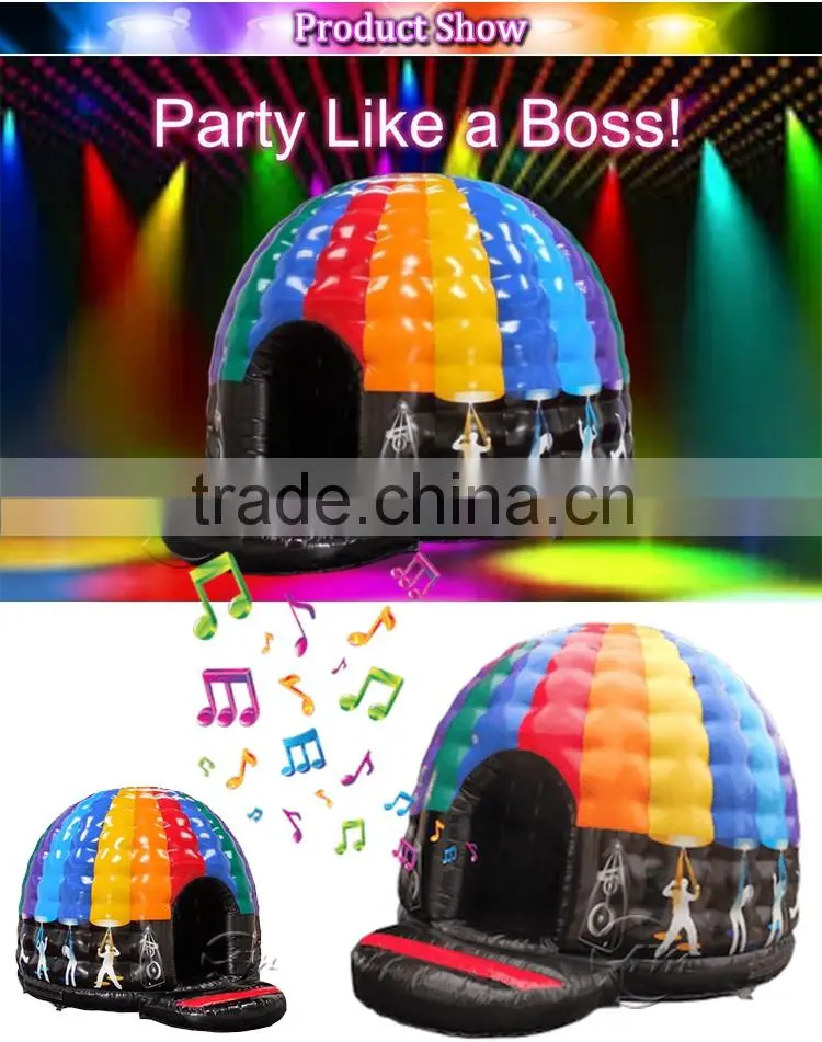 inflatale disco dome high quality inflatable disco dome bouncy castle jumping castle