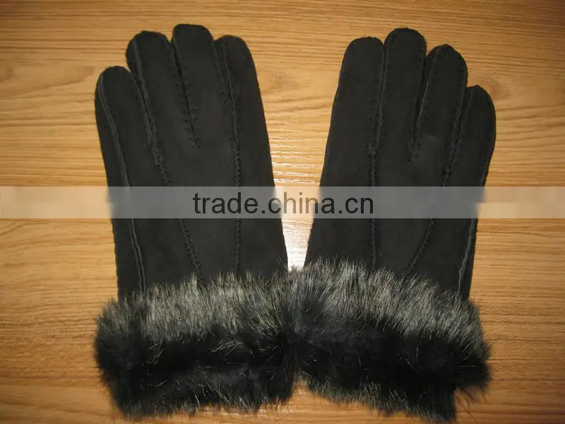 China wholesale winter fur finger gloves