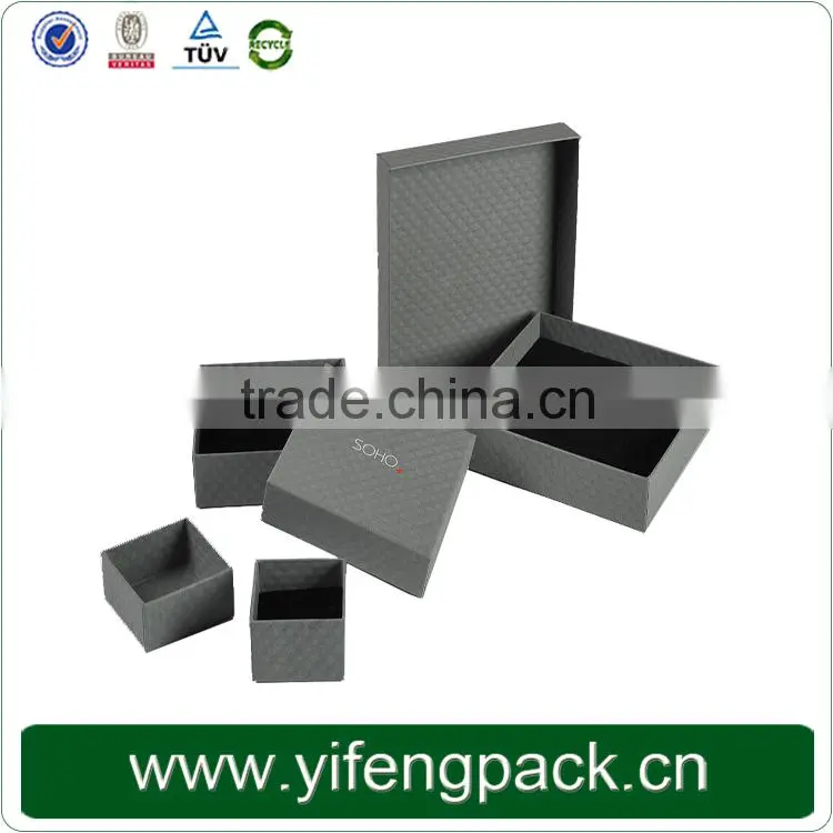 Leather Paper slide gift box for jewelry