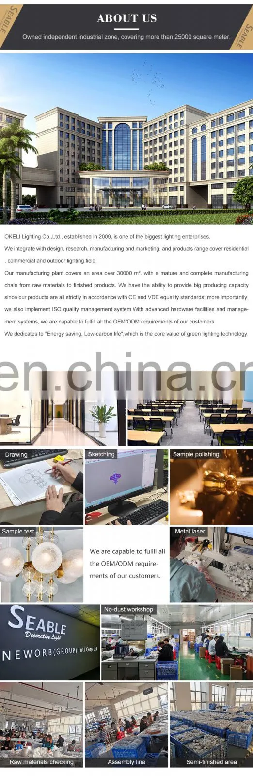 Modern Style Residential Decoration Living Room Dining Room Luxury LED Crystal Pendant Lamp