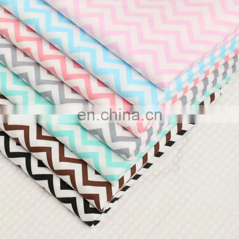 Cartoon wavy cotton printed fabric Kindergarten baby pillow full cotton bedding fabric wholesale