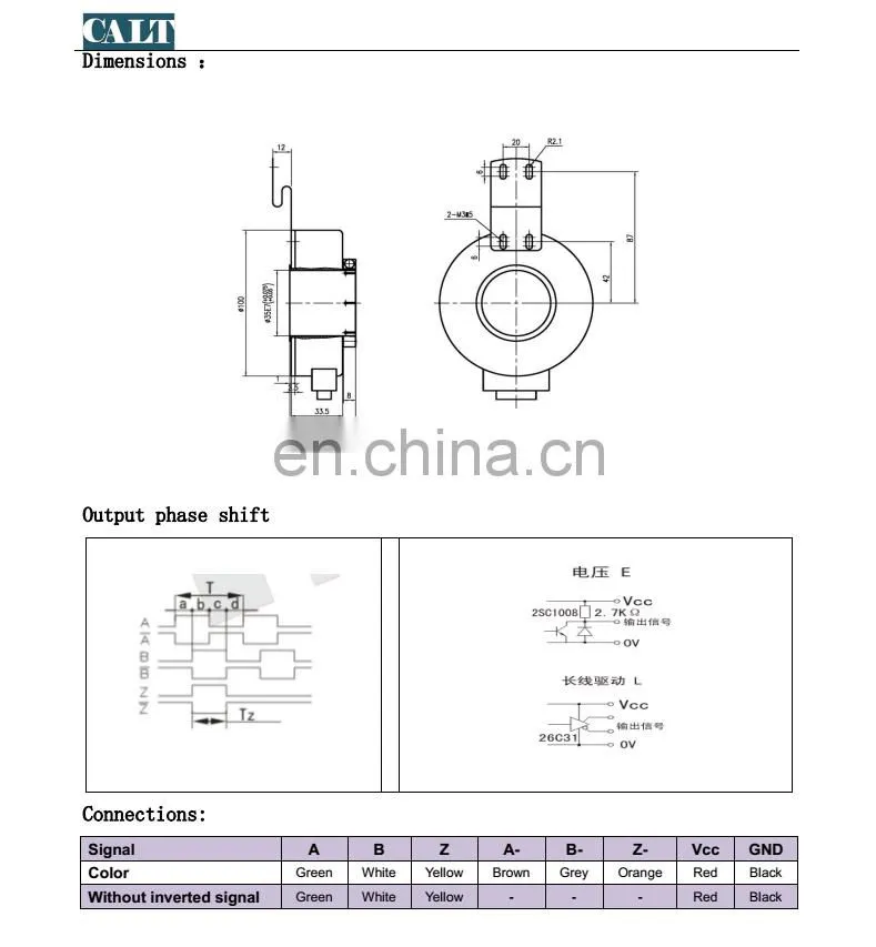 High resolution 10000 Pulse Hollow Encoder Motor Shaft Encoder