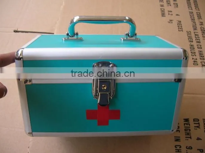 instrumental aluminum medical kit first aid case for carry