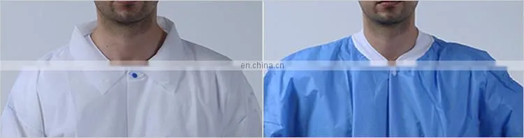 Medical Protective Disposable SMS Lab Coat for Hospital Examination
