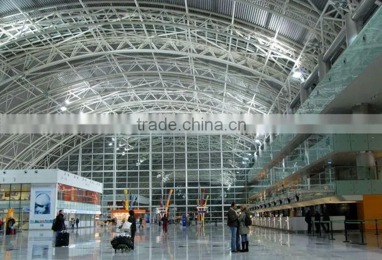 Professional design light steel fabrication airport construction