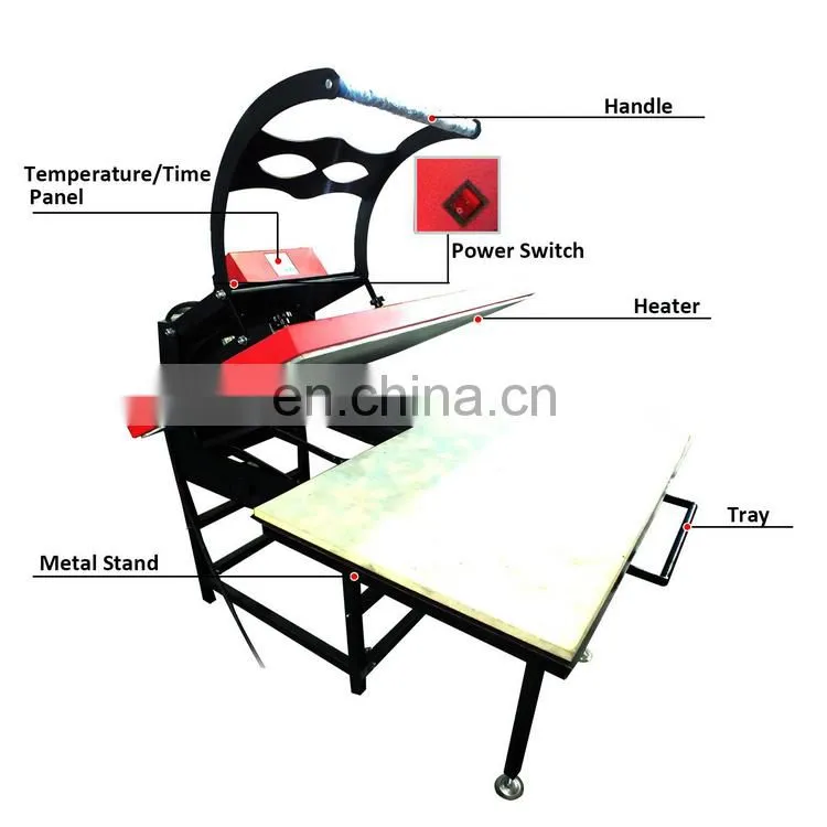 Large Format High Pressure Single Station Manual Heat Press Machine ( 70*100cm / 80*100cm optional,custom-made welcomed )