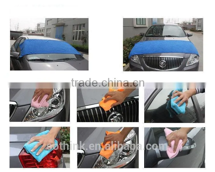 Polishing disposable nonscratch microfiber cleaning cloth car seat
