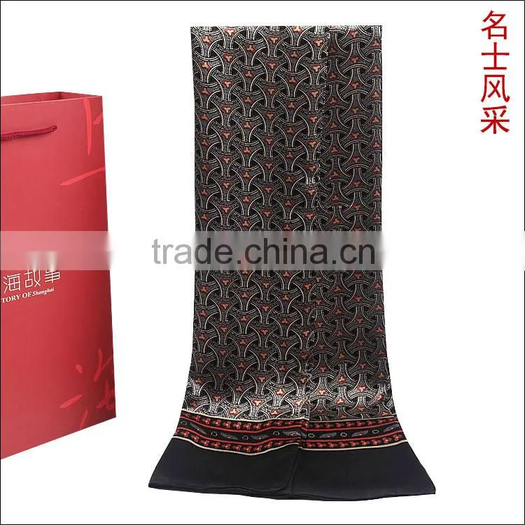 Silk printed men scarf