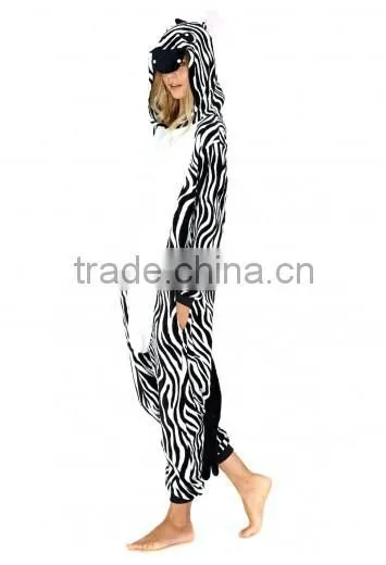 fancy zebra stripe nightclothes for family suit