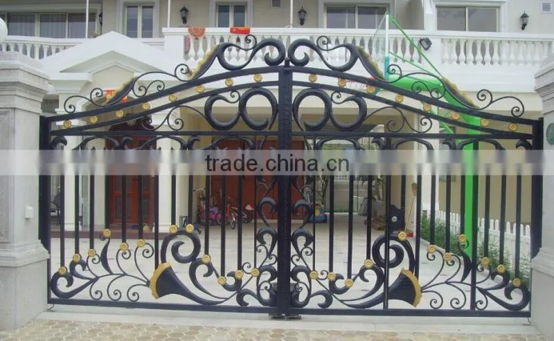 steel gate, metal gate, forged iron gate