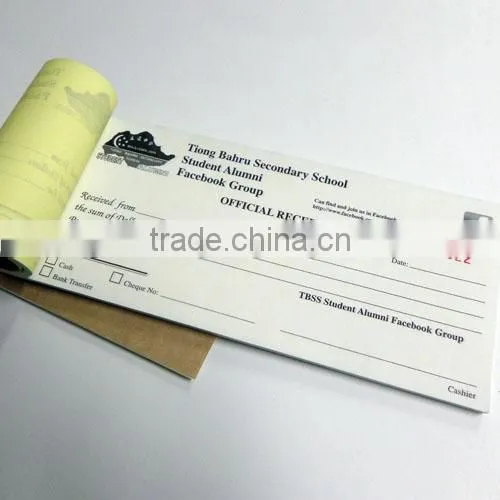 Taxi receipt print triplicate bill receipt book