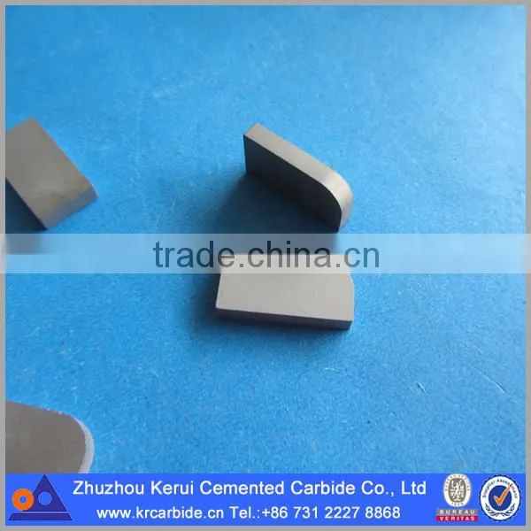 ANSI brazed tips for carbide-tipped lathe tool bit available in multiple geometry styles for different cutting applications