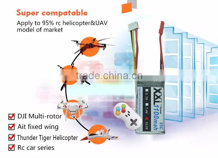 XXL Lipo Battery 1100mah 11.1V for airsoft /gun/RC model/hobby