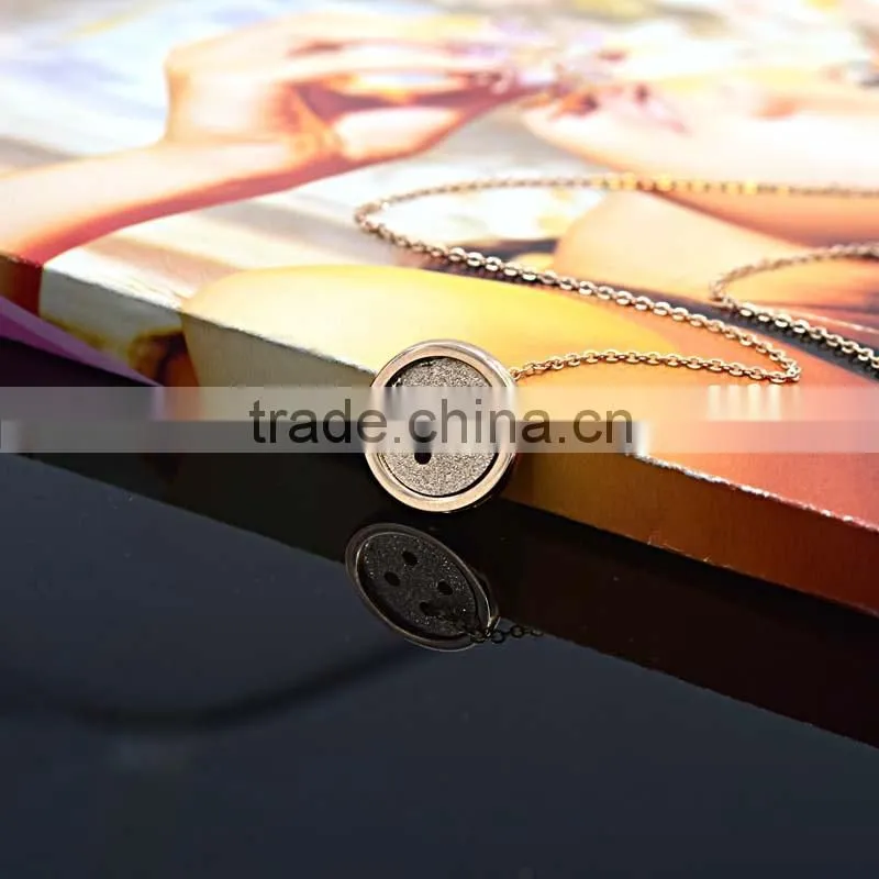 Latest design rose gold stainless steel accessories for women necklaces
