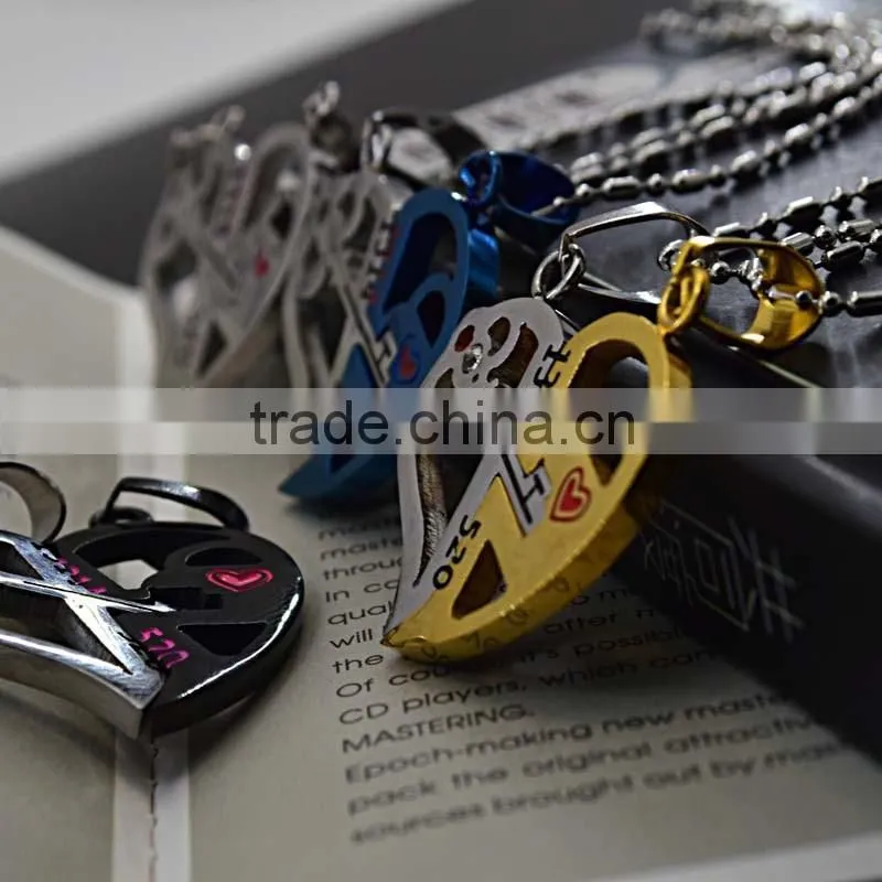 316L Stainless Steel Jewelry Couple Pendant Charms For Friends