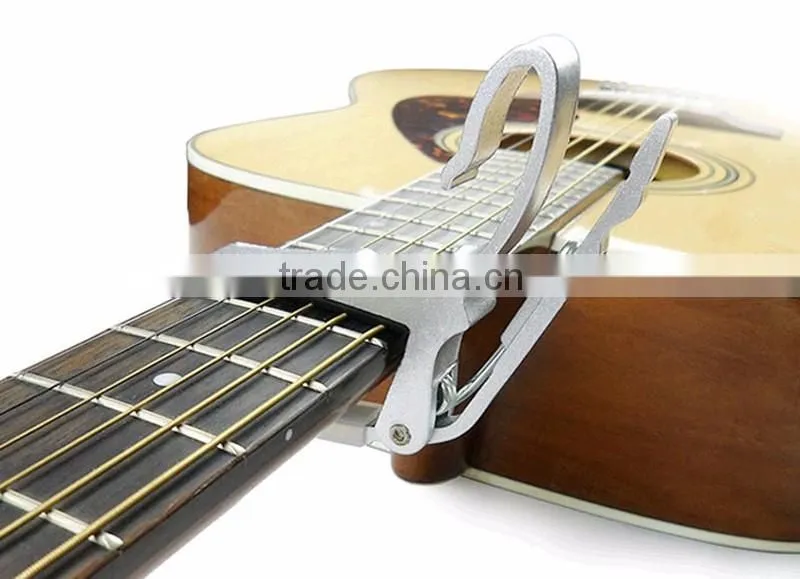 High Quality Aluminium alloy Colorful Bass Guitar Capo Key Clamp for student