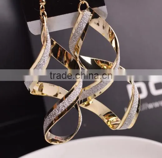 Beautiful Earring Designs For Women Personalized Design Long Spiral Shaped Cute Girl Fashion earrings