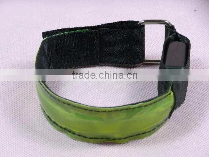 LED light Flash safety arm band safety lights fiber arm bands