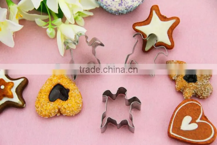 YangJiang factory manufature different animal shape stainless steel cookie cutter mold