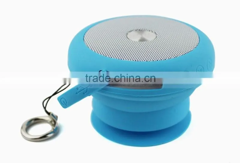 Outdoor Mini Shockprrof Waterproof Speakers Flexable Bluetooth Bathe Mushroom Cloud Speaker With Kaychain