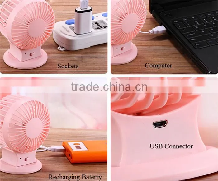 USB mini fan small table fan rechargeable table fan