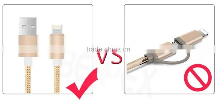 High Quality Unique 2-in1 Charging and Micro Data USB Cable