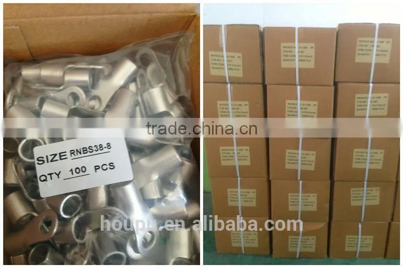 Non insulated fork terminal,terminal cable,tinned cable lug