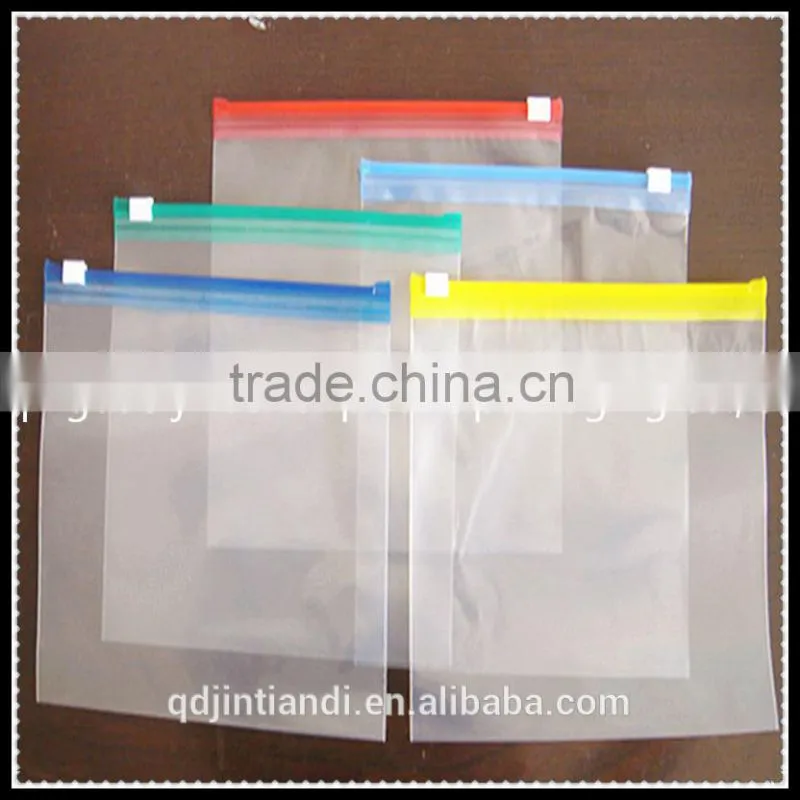 Wholesale custom printed cheap PE transparent zip lock plastic bag with read line