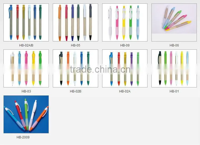 eco pen,promotional gift 2015 for school supply,school stationery