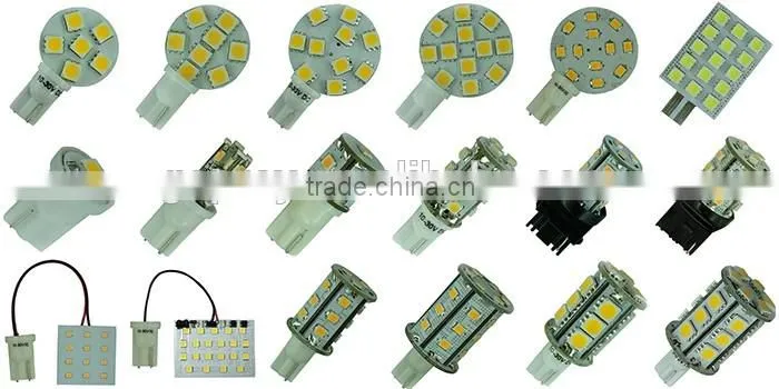 super bright cool white 12V DC 5050 SMD T10 LED car hatch light