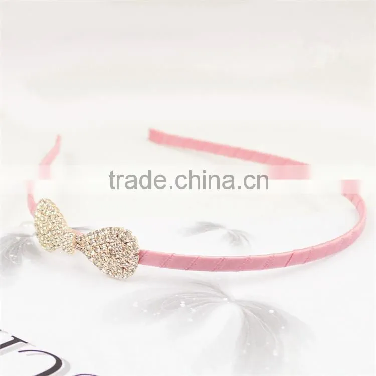 Lady Hairband Headband Hair Accessory Knotbow Crystal Metal Hair Band