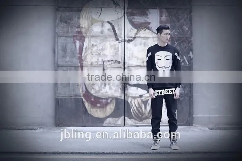 3m relective mask printed crewneck sweatshirt