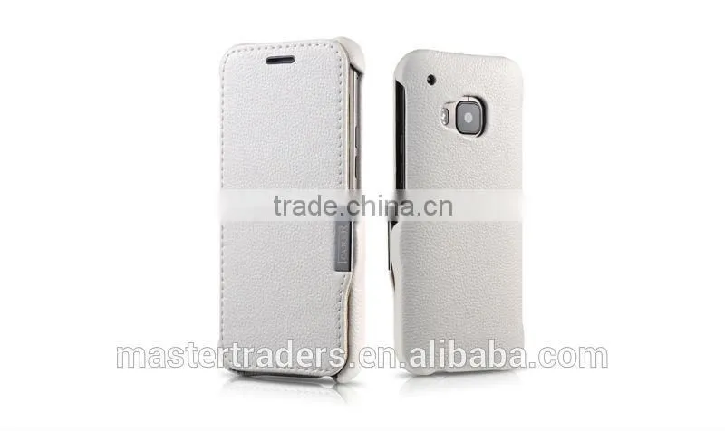Original Icarer Litchi Grain Series Genuine Leather Case For HTC One M9 MT-3320