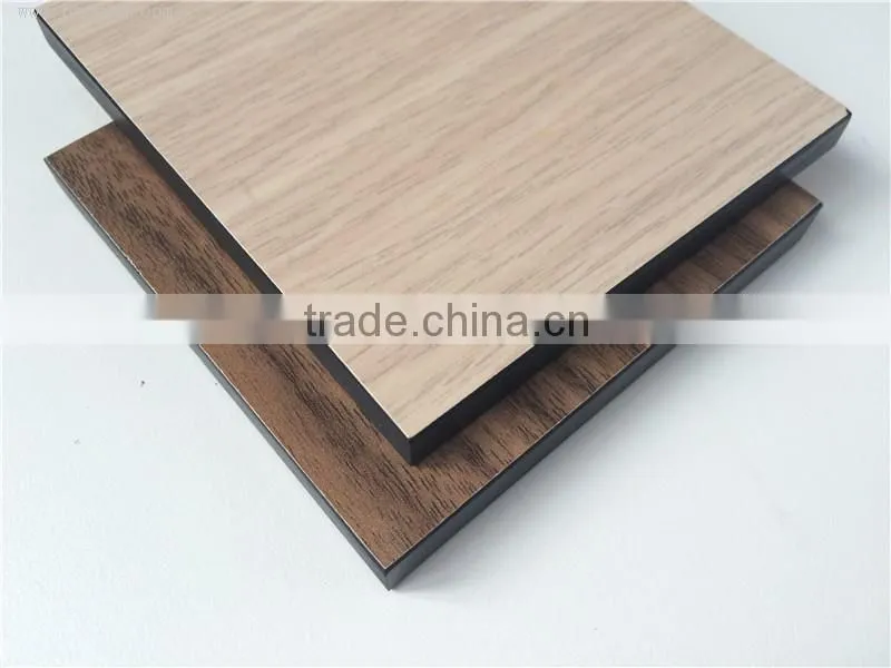 Woodgrain decorative compact laminate hpl fence fence panels