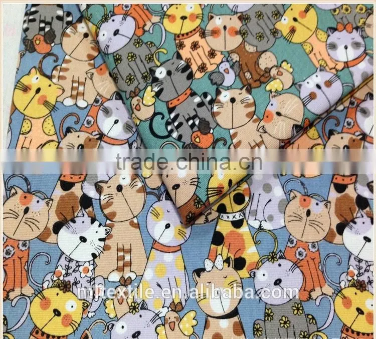 Waterproof polyester cotton cartoon sofa fabric and promotion,good quality fast delivery