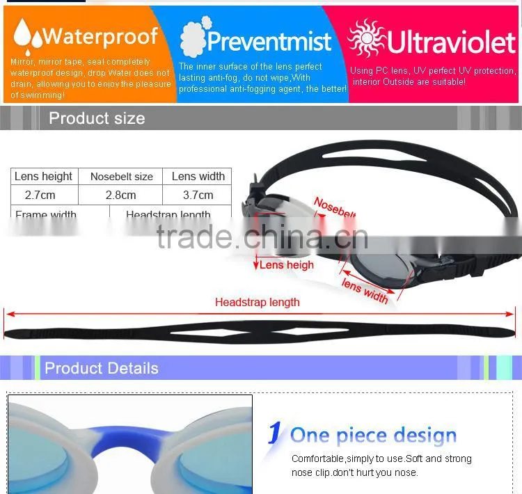 Kids wholesale cartoon swim goggles/funny swim goggles