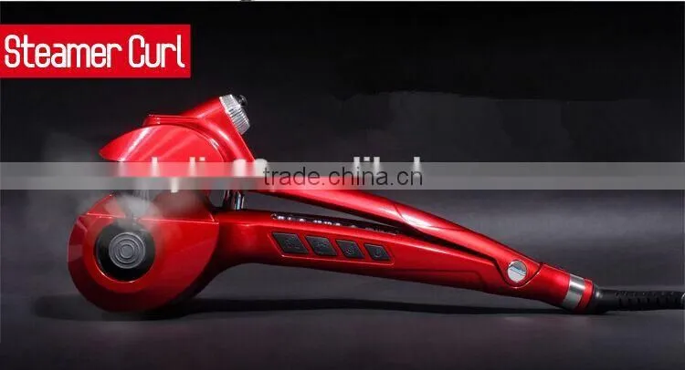 Easy Curl Vapor Curling Iron Automatic LCD Steam Hair Curler Temperature Adjustable Electric Hair Roller