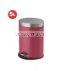 Stainless steel trash can