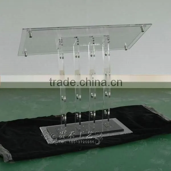 digital signage stand, adjustable height acrylic display stand
