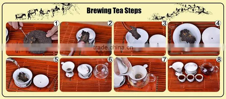 Box package detox raw pu-er tea cake