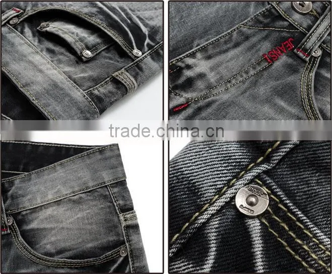 NEW casual GREY JEANS FOR MEN JEAN PANTS MENS DENIM WEAR MEN'S CLOTHING FASHIONS