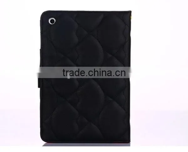 2013 Newest Lip Design for ipad Mini Luxury Leather Protective Mobile Phone Cases for ipad2/3/4 "11"